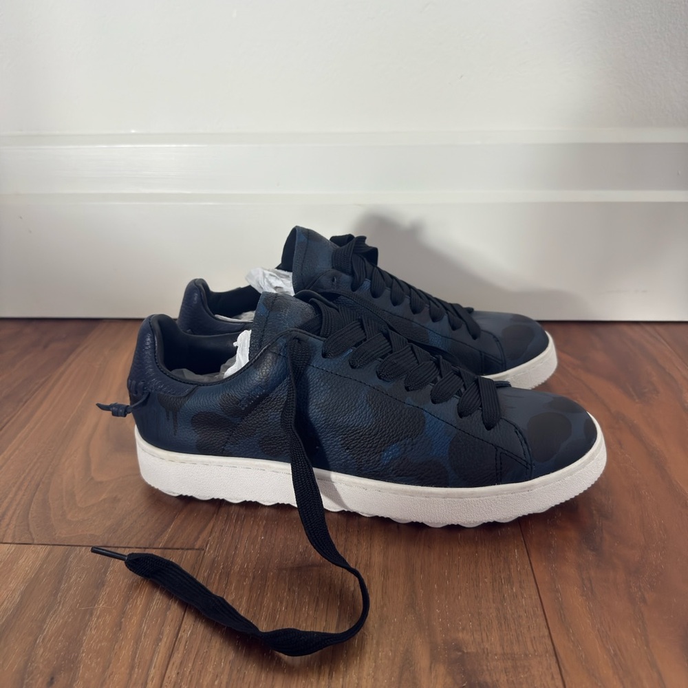 Coach Denim/Black Camo C101 Low Top Sneaker